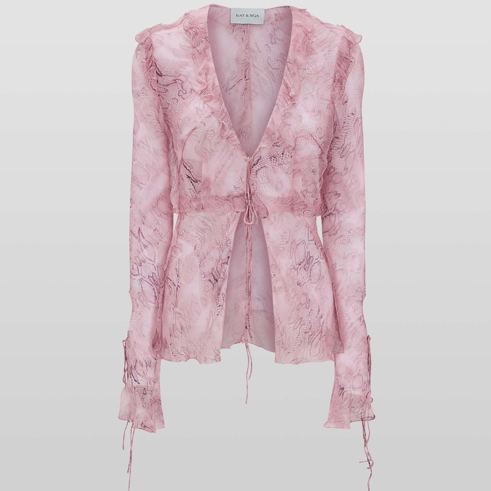 Rat & Boa Pink top - Picture 4 of 9